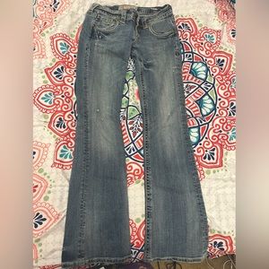 MEK Denim bootcut jeans in US size 25x32. Blue. Never worn, tags removed.